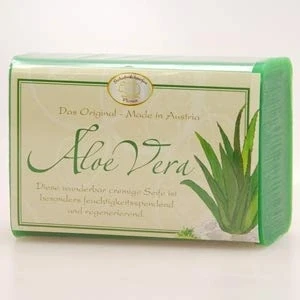 Abbildung von Schafmilchseife Aloe Vera 100g Florex Hochwertige Naturseife Verpackt