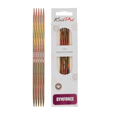 Abbildung von Symfonie Holz Nadelspiel 3,5mm Länge 10cm für Bündchen