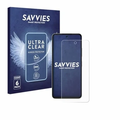 Abbildung von Savvies 6 Stück Schutzfolie für ZTE Blade V60 Vita Displayschutz Folie Ultra Transparent