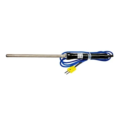 Abbildung von PeakTech Profi Typ K Temperaturfühler, 50 … 1000 C, Temperatursonde für Flüssigkeiten, Durchmesser Sensor 8 mm, 1 Stück, P TF 60
