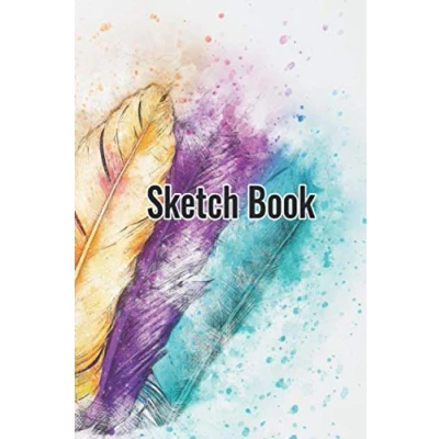 Abbildung von sketch book: Wasserfarben Skizzenbuch zum skizzieren, malen, zeichnen und notieren 120 weiße Seiten in Taschengröße 6x9, ähnlich DIN A5
