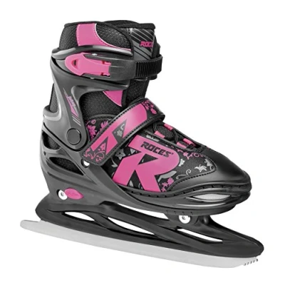 Abbildung von Roces Kinder Jokey Ice 2.0 Girl Verstellbarer Schlittschuh, Black Fuchsia, 30 33
