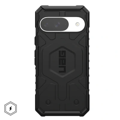 Abbildung von Google Pixel 9 Hülle MagSafe Kunststoff UAG Backcover/Hard Case Handyhülle Schwarz Shockproof/Stoßfest