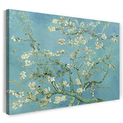 Abbildung von Printed Paintings Leinwand (80x60cm): Vincent Van Gogh Mandelbaumzweige (1890)