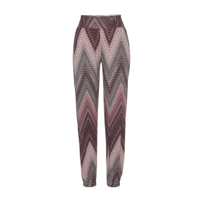 Abbildung von LASCANA Jerseyhose, mit Alloverprint und Taschen, Stretchbund, Strandhose