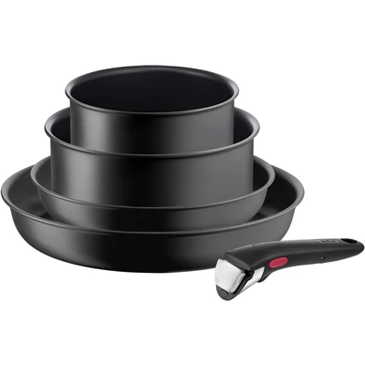 Abbildung von Tefal Topf Set &quot;L76495 Ingenio Ultimate&quot;, Aluminium, (Set, 5 tlg., je 1 Stielkasserolle Ø 16/20 cm, Bratpfanne 22/28 cm), Antihaft, Thermo Signal, abnehmbarer Griff, alle Herdarten, Induktion