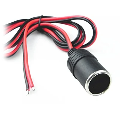 Abbildung von B50CS Auto Zigarettenanzünder Verlängerungskabel 12V/24V KFZ Ladegerät Steckdose mit Kabel, Einbauadapter für Motorrad, Boot, LKW und PKW