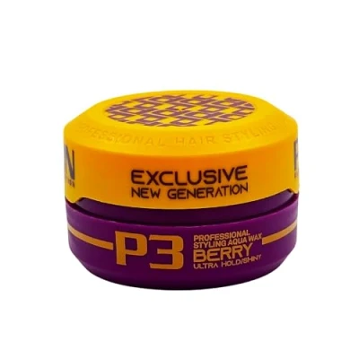 Abbildung von Pion Hair Styling Wax 150ml Langanhaltender Halt, Textur und Volumen, tägliche Anwendung, für alle Haartypen (150 ml (1er Pack), P3 Berry)