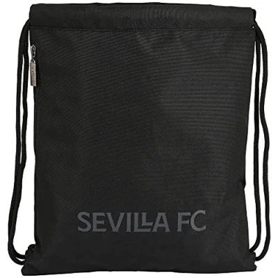 Abbildung von Safta, Sportsack Sevilla FC Teen, 350 x 450 mm, Unisex, Kinder, Schwarz, Standard, Estándar