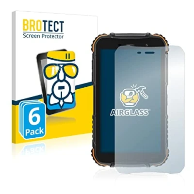 Abbildung von BROTECT Schutzglas für Doogee S35T (6 Stück) Schutzfolie Panzer Folie Glas [Extrem Kratzfest 9H, Anti Fingerprint, Ultra Transparent]