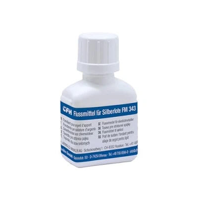 Abbildung von CFH Flussmittel für Silberlote FM 343 Hartlötflussmittel 25 g, Lötpaste zum Löten von Kupfer, Messing, Rotguss und Stahl, Enthält Kaliummetaborat