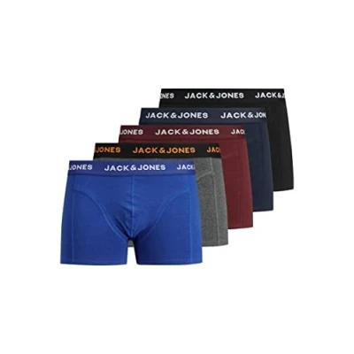 Abbildung von JACK &amp; JONES Herren JACBLACK Friday Trunks 5 Pack Boxershorts, Navy Blazer, L