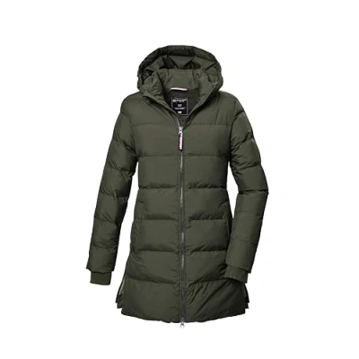 Abbildung von killtec Mädchen Steppparka/Parka mit Kapuze KOW 359 GRLS QLTD PRK, dark moss, 164, 42151 000