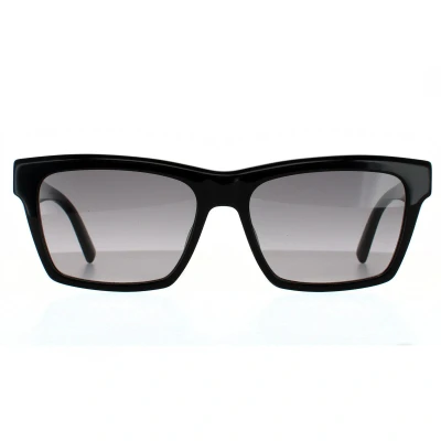 Abbildung von SAINT LAURENT Unisex SL M104 001 Gläser SONNENBRILLEN Acetat Schwarz Grau Quadratisch Normal Schattiert