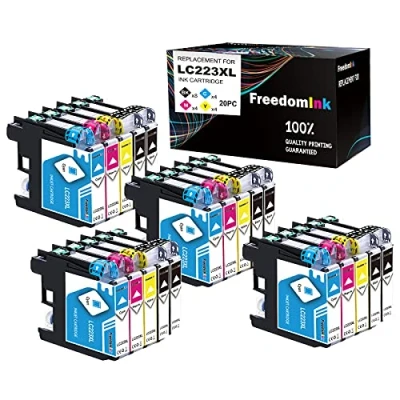 Abbildung von FreedomInk LC223 Ersatz für Brother LC 223 XL Druckerpatronen Kompatibel MFC J5320DW J4420DW J4620DW J480DW J5620DW J5720DW J680DW J4625DW J880DW J5625DW DCP J4120DW J562DW(12er Pack)