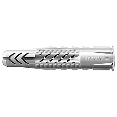Abbildung von fischer Universaldübel UX 8 x 50 R, Schachtel mit 100 Nylondübeln, Allzweckdübel Rand, für optimalen Halt bei Befestigungen in Beton, Gipskarton, Kalksand Lochstein uvm. Standard