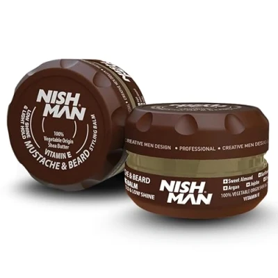 Abbildung von NISHMAN Mustache &amp; Beard Balm Bart Wachs 100ml