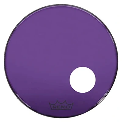 Abbildung von Remo Schlagzeugfell Colortone Powerstroke 3 clear ported 22&quot; P3 1322 CT PUOH purple