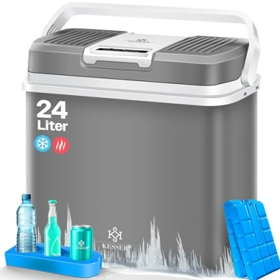 Abbildung von KESSER Thermobehälter, 24 Liter Kühlbox KÜHLT und WÄRMT Thermo Elektrische