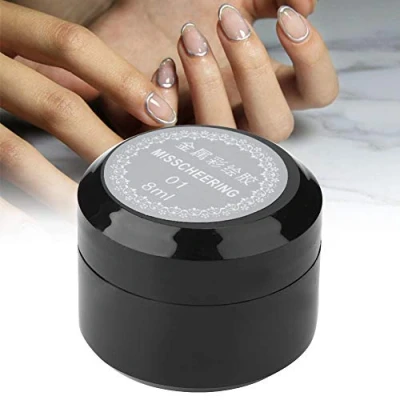 Abbildung von Nagel lackiert Gel, UV Gel Nagellack, Nagelpolitur Metallic Nail Art Lack
