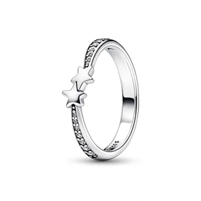 Abbildung von PANDORA Moments Sternschnuppen Funkelnder Ring aus Sterling Silber mit Cubic Zirkonia, Gr. 50, 192365C01 50