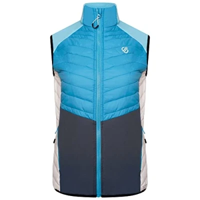 Abbildung von Dare2b Damen Surmount II Vest Jacke, Capri Blue/Crystal Seas/Orion Grey, 46