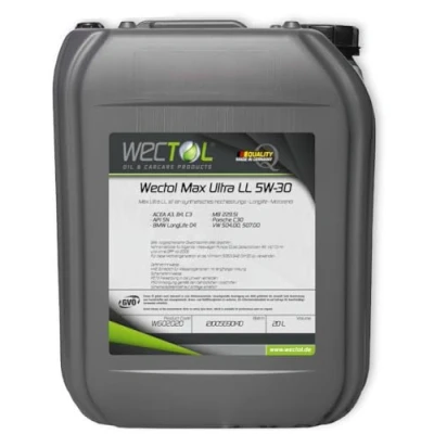 Abbildung von Wectol Max Ultra LL 5W 30 Motoröl / 20 Liter