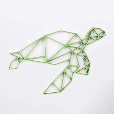 Abbildung von KLEINLAUT 3D Origami, Schildkröte, 50 x 42,4 cm (XL), Natur (Holz)