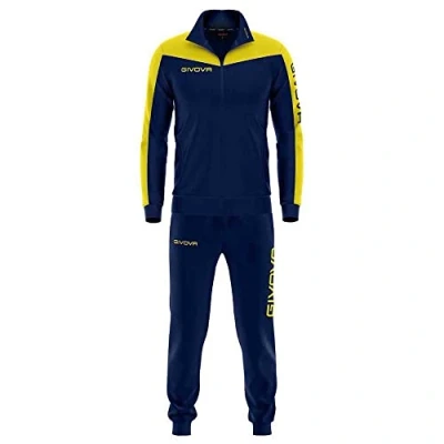 Abbildung von Givova Unisex Rom Roma Triacetat Jumpsuit, blau/gelb, L, L