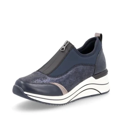 Abbildung von Remonte Sneaker low, Damen, Größe: 42, Navy blau altsilber Schuhe