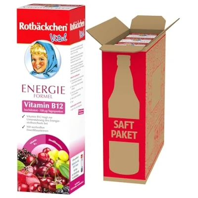 Abbildung von ROTBÄCKCHEN Vital Energie Formel 3er Pack (3 x 450 ml) Nahrungsergänzungsmittel mit Vitamin B12 und Aminosäuren