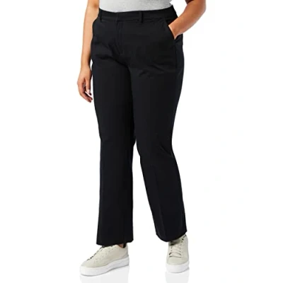 Abbildung von Dickies Trousers for Women, Perfect Fit Straight Leg Pants, Action Flex Technology, Black, 30W