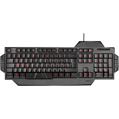 Abbildung von Speedlink RAPAX Gaming Keyboard USB Tastatur full size Layout LED gekennzeichnete Tasten schwarz IT