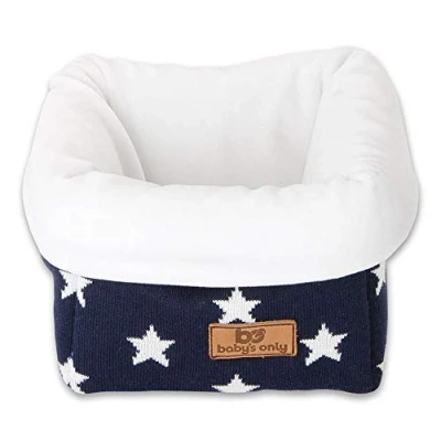 Abbildung von Baby&#039;s Only Korb Star Marine/Weiß 18x18x18 cm