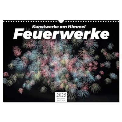 Abbildung von Feuerwerke Kunstwerke am Himmel (Wandkalender 2025 DIN A3 quer), CALVENDO Monatskalender