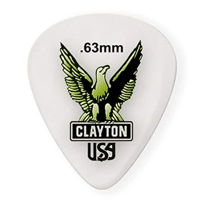 Abbildung von Clayton Picks Acetal S126/12 Gitarrenplektren