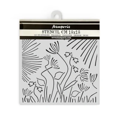 Abbildung von Stamperia Forest Stencil, W 18 x L cm, Stencil for Creative Design, Craft Accessories Mixed Media, Scrapbooking, DIY Projects, Abstract