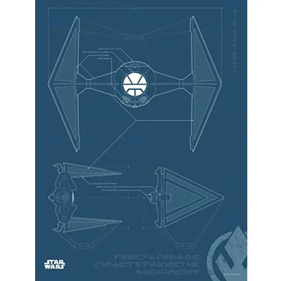 Abbildung von Komar Poster &quot;Star Wars Blueprint Sith TIE Fighter&quot;, Star Wars, (1 St.), Kinderzimmer, Schlafzimmer, Wohnzimmer