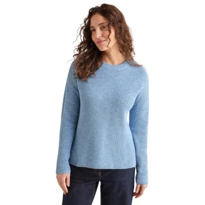 Abbildung von Cecil MOULINÉ Strickpullover, Damen, Größe: XXL, Blau