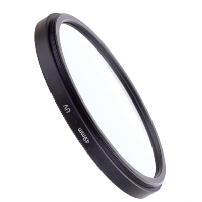 Abbildung von 49 mm HD UV Filter für Canon M6 M50 M100, Fire Rock Sony Alpha a7R (8 W/E Mount FE 50 f/1.8 Objektiv) 1 Packung
