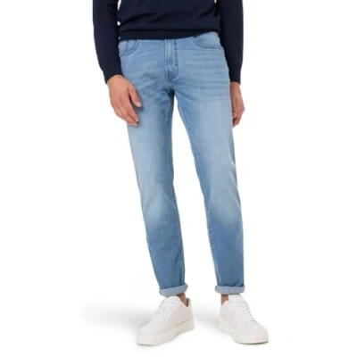 Abbildung von Pierre Cardin Herren Lyon Tapered Futureflex Strech Denim Jeans, 8054.6854 Sky Blue Used Buffies