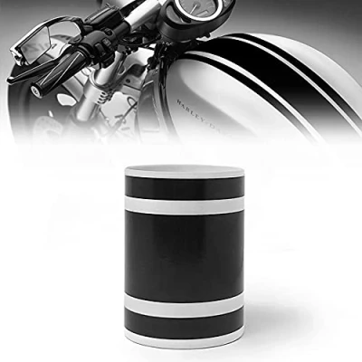 Abbildung von 4R Quattroerre.it 10666 Verdreifachen Klebestreifen für Motorräder Bike Racing Stripe, Schwarz, 12 cm x 2 mt