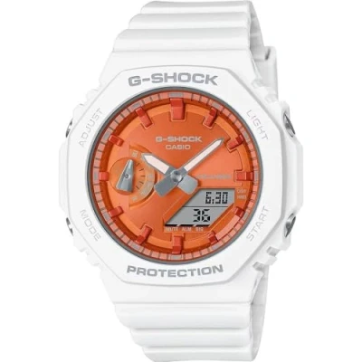 Abbildung von G SHOCK Uhr, Damen, Größe: One Size, White/orange