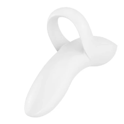 Abbildung von Satisfyer, Fingervibrator, Bold Lover, vielseitig einsetzbar, aus Silikon, Farbe:weiß