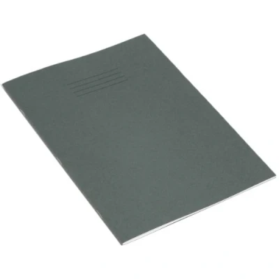 Abbildung von RHINO Schreibwaren Schulheft, A4, 32 Seiten, obere Hälfte blanko und untere 20 mm liniert, dunkelgrün, Lernressourcen, Schulbücher, 10 Stück