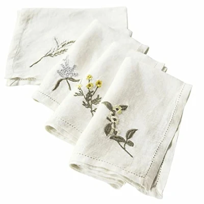 Abbildung von Mirabeau Stoffserviette Serviette 4er Set Lentilly weiß/bunt