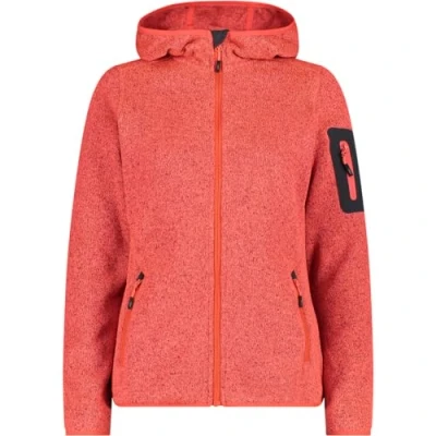 Abbildung von CMP Damenjacke mit fester Kapuze, Mohnrot Fluo Anthrazit, XS
