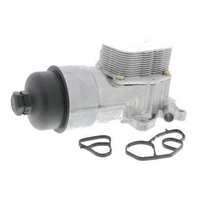 Abbildung von VEMO V42 60 0004 Ölkühler mit Dichtung Filter EXPERT KITS + FORD: FIESTA 5, 6, Focus 2 Kombi, VOLVO: V50, S80 II, V70 3