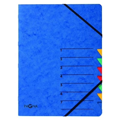 Abbildung von Pagna Ordnungsmappe Easy (Sammelmappe, 7 Fächer, 1 7) blau