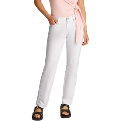 Abbildung von Tommy Hilfiger Jeans Straight Leg, Damen, Größe: 28x32, Th optic white
